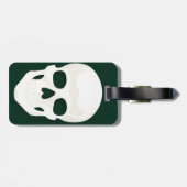 Gepäckanhänger mit Lederband stehen heraus (Rückseite horizontal)