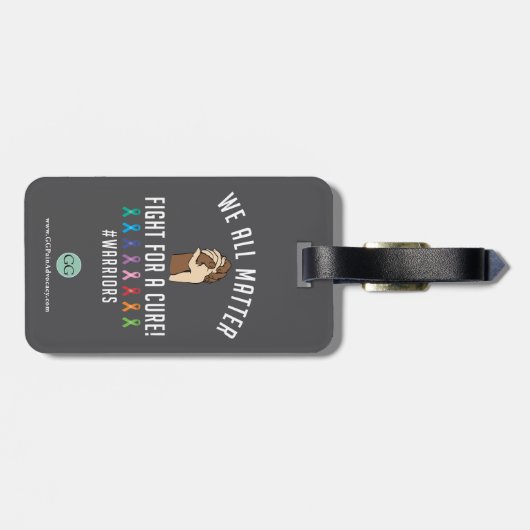 Gepäckanhänger mit Ledergurt (Rückseite horizontal)