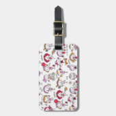 Gepäckanhänger mit Ledergurt (Vorderseite vertikal)