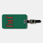 Gepäckanhänger mit Monogramm - Individuell! (Vorderseite horizontal)