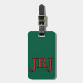 Gepäckanhänger mit Monogramm - Individuell! (Vorderseite vertikal)