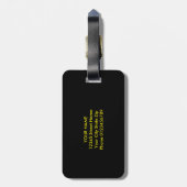 Gepäckanhänger mit Musiknoten (Rückseite vertikal)