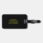 Gepäckanhänger mit Musiknoten (Rückseite horizontal)