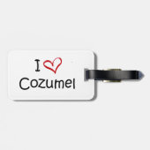 Gepäckanhänger mit Palm Tree (Rückseite horizontal)