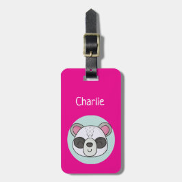 Gepäckanhänger mit Pinguin-Cartoon