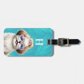 Gepäckanhänger mit Shih Tzu (Vorderseite horizontal)