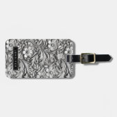 Gepäckanhänger mit Silber (Vorderseite horizontal)