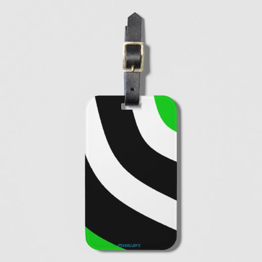 Gepäckanhänger mit Single mit Kartensteckplatz (Vorderseite Vertikal)