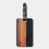 Gepäckanhänger mit Sonnenuntergang-Szene (Rückseite vertikal)