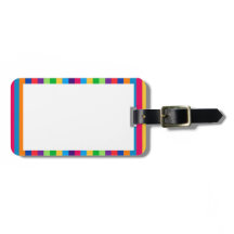 Gepäckanhänger mit Spaß-Streifen