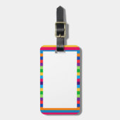 Gepäckanhänger mit Spaß-Streifen (Vorderseite vertikal)