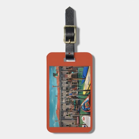 Gepäckanhänger mit Szene von Venedig (Vorderseite vertikal)