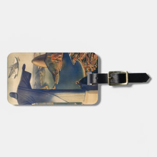 Gepäckanhänger mit Vintage-Druck von Rio de Janeir