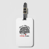 Gepäckanhänger mit Visitenkarte-Schlitz (Vorderseite Vertikal)