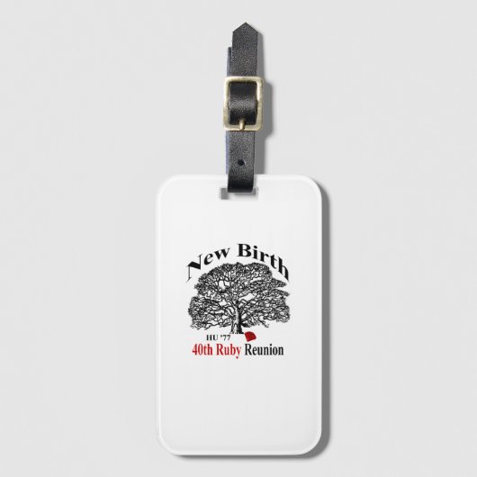 Gepäckanhänger mit Visitenkarte-Schlitz (Vorderseite Vertikal)