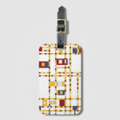 Gepäckanhänger mit Visitenkartenschlitz (Vorderseite Vertikal)