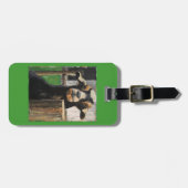 Gepäckanhänger mit Ziege (Vorderseite horizontal)