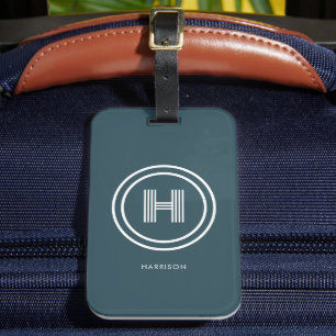 Gepäckanhänger Modernes einfaches Monogramm