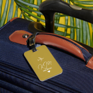 Gepäckanhänger Monogram Dusty Mustard