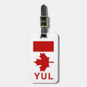 Gepäckanhänger Montreals P.E.T (addieren Sie Ihr (Vorderseite vertikal)