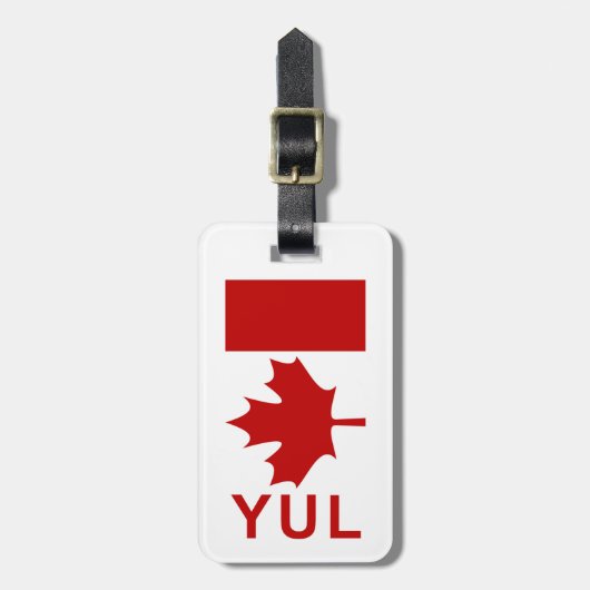 Gepäckanhänger Montreals P.E.T (addieren Sie Ihr (Vorderseite vertikal)