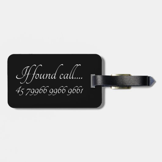 Gepäckanhänger - Neuer Herr & Frau (Rückseite horizontal)