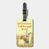 Gepäckanhänger | Niedliche Kaninchenhalterung mit (Vorderseite vertikal)