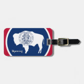 Gepäckanhänger, patriotische Wyoming-Flagge Gepäckanhänger (Vorderseite horizontal)