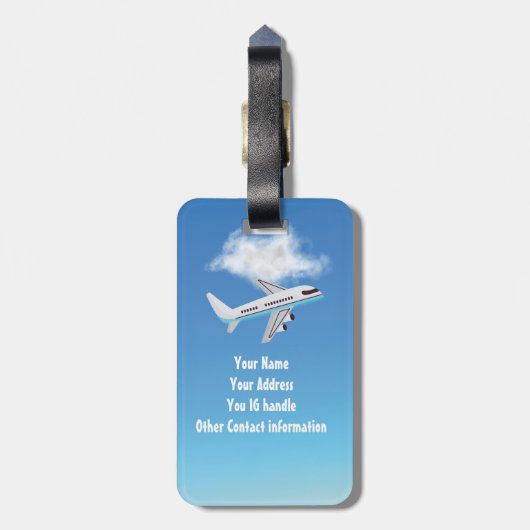 Gepäckanhänger, Personalisiert, Girl-Trip-Geschenk Gepäckanhänger (Rückseite vertikal)