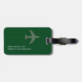 Gepäckanhänger personalisiert mit Namen (Rückseite horizontal)