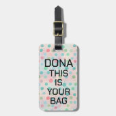 Gepäckanhänger, Personalisiert T Gepäckanhänger (Vorderseite vertikal)