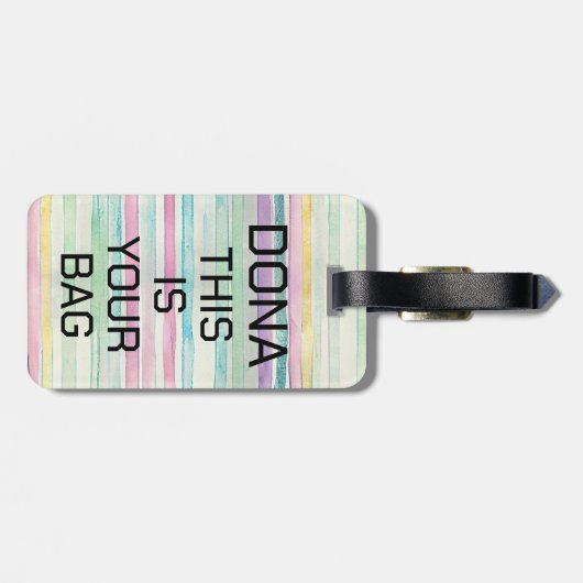 Gepäckanhänger, Personalisiert T Gepäckanhänger (Rückseite horizontal)