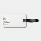 Gepäckanhänger Personalisierte Skelette Boxgemälde (Rückseite horizontal)