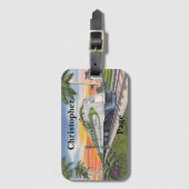 Gepäckanhänger Postkarte (Vorderseite Vertikal)