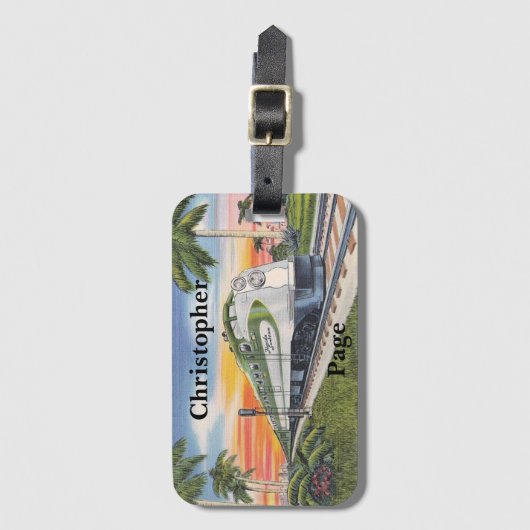 Gepäckanhänger Postkarte (Vorderseite Vertikal)