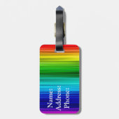 Gepäckanhänger/Regenbogen Gepäckanhänger (Rückseite vertikal)