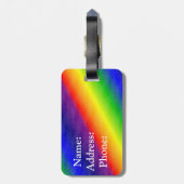 Gepäckanhänger/Regenbogen Gepäckanhänger (Rückseite vertikal)