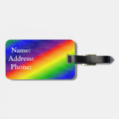 Gepäckanhänger/Regenbogen Gepäckanhänger (Rückseite horizontal)