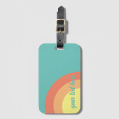 Gepäckanhänger Regenbogen Ziel Regenbogen blau, Pf (Vorderseite Vertikal)