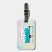 GEPÄCKANHÄNGER | Retro Camper (Vorderseite vertikal)