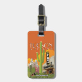 Gepäckanhänger, Retro-Tucson-Bild Gepäckanhänger (Vorderseite vertikal)