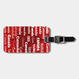 Gepäckanhänger-Rot Kanadas 2 (addieren Sie Ihr Gepäckanhänger