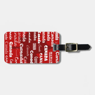 Gepäckanhänger-Rot Kanadas 2 (addieren Sie Ihr Gepäckanhänger