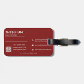 Gepäckanhänger Rote Premium (Rückseite horizontal)