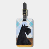 Gepäckanhänger Scottish-Terriers "Scotty" (Vorderseite vertikal)