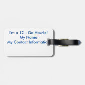 Gepäckanhänger Seattle-Fußballfan-12 (Rückseite horizontal)