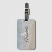 Gepäckanhänger "Soft and Subtle Mit Monogramm "Bea (Vorderseite Vertikal)