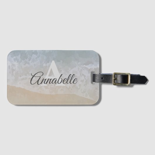 Gepäckanhänger "Soft and Subtle Mit Monogramm "Bea (Vorderseite (Horizontal))