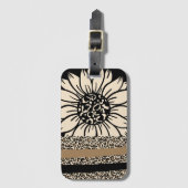 Gepäckanhänger: Sonnenblumensafari Gepäckanhänger (Vorderseite Vertikal)