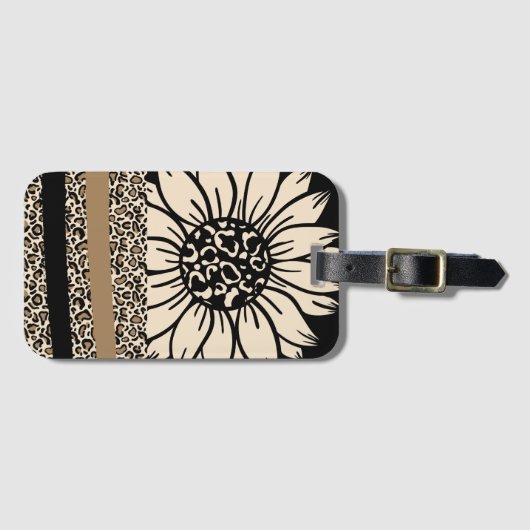 Gepäckanhänger: Sonnenblumensafari Gepäckanhänger (Vorderseite (Horizontal))